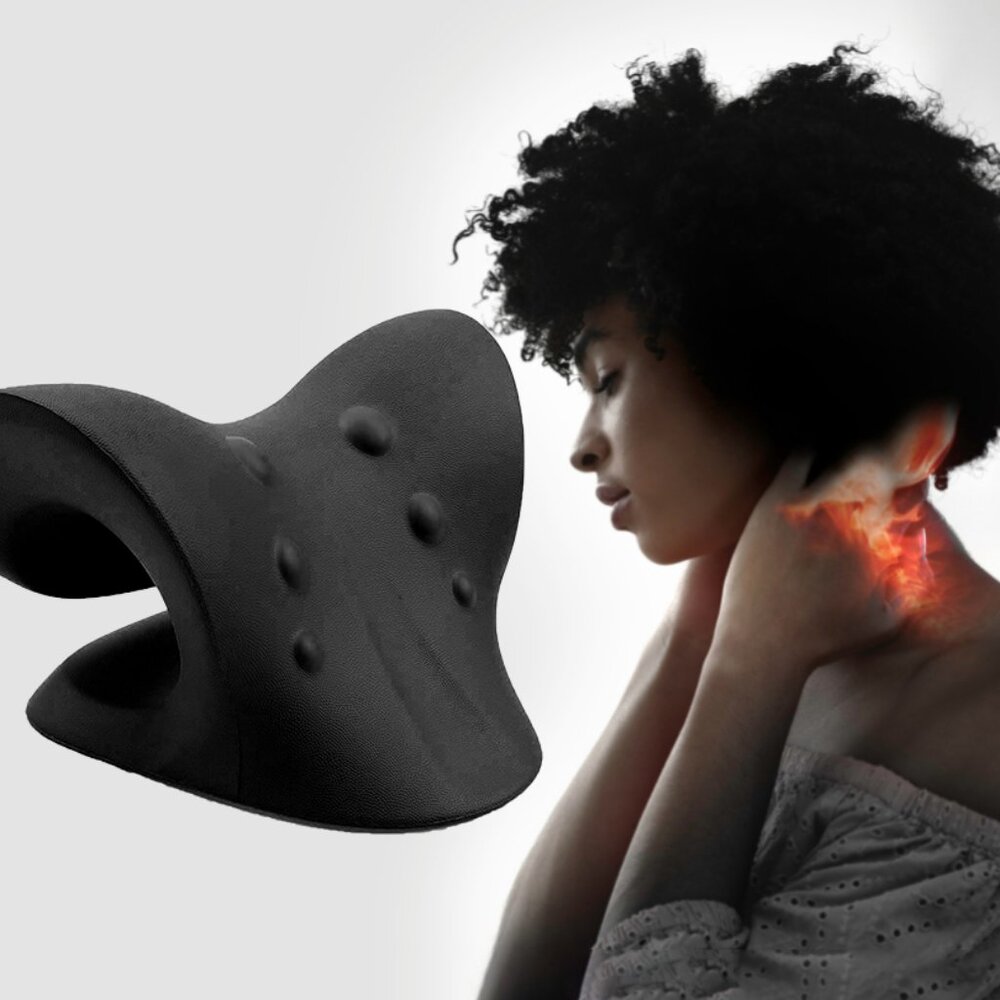 NWT Neck and Shoulder Stretcher Relaxer Portable Cervical Traction Device